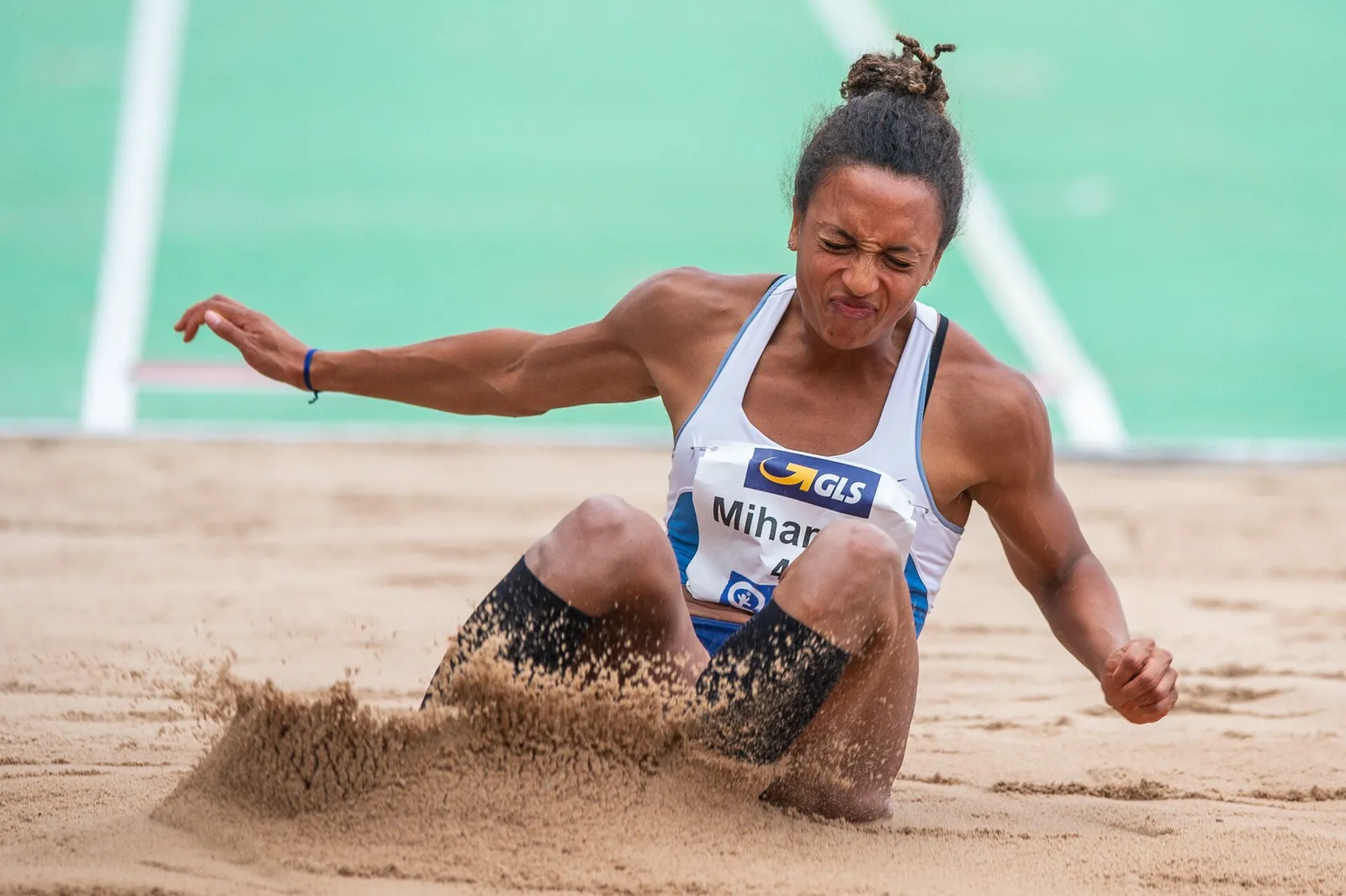 Malaika Mihambo beim Weitsprung (Archivbild)