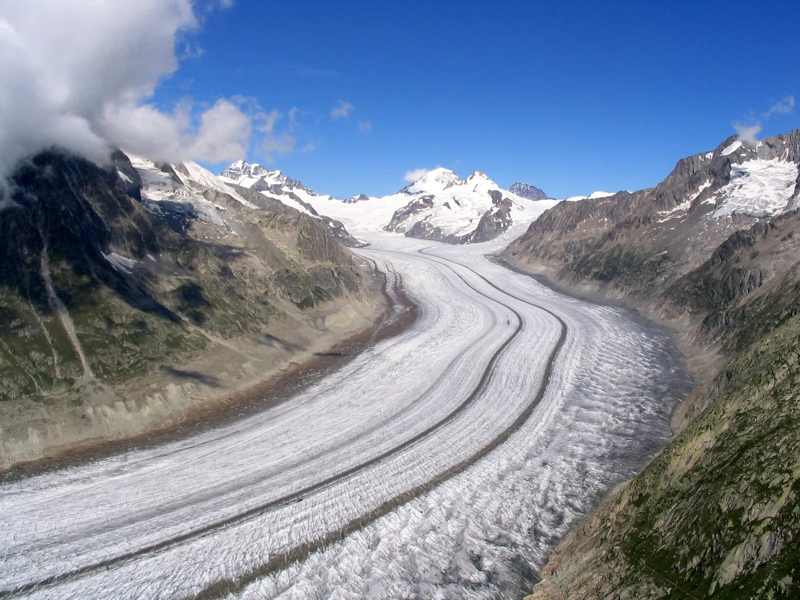 Der Große Aletschgletscher in den Schweizer Alpen (Archivbild)