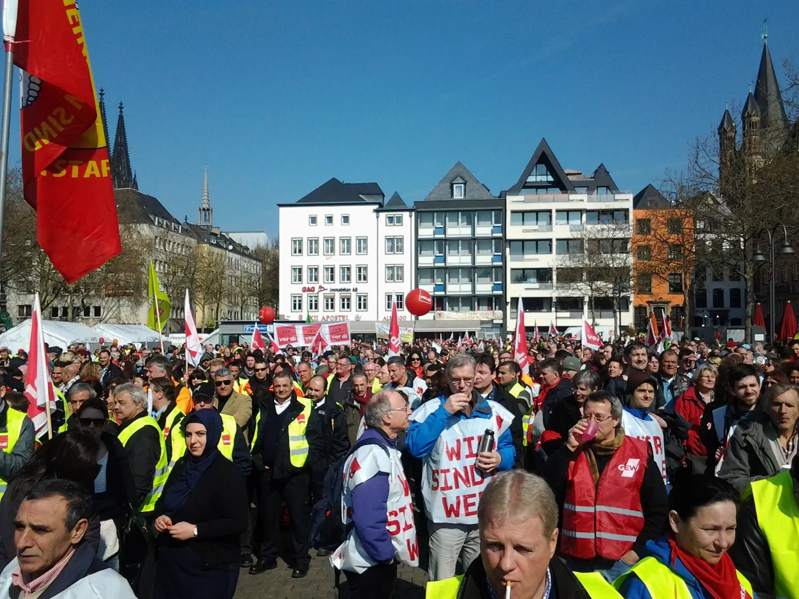 Demonstration der Gewerkschaft ver.di (Symbolbild)