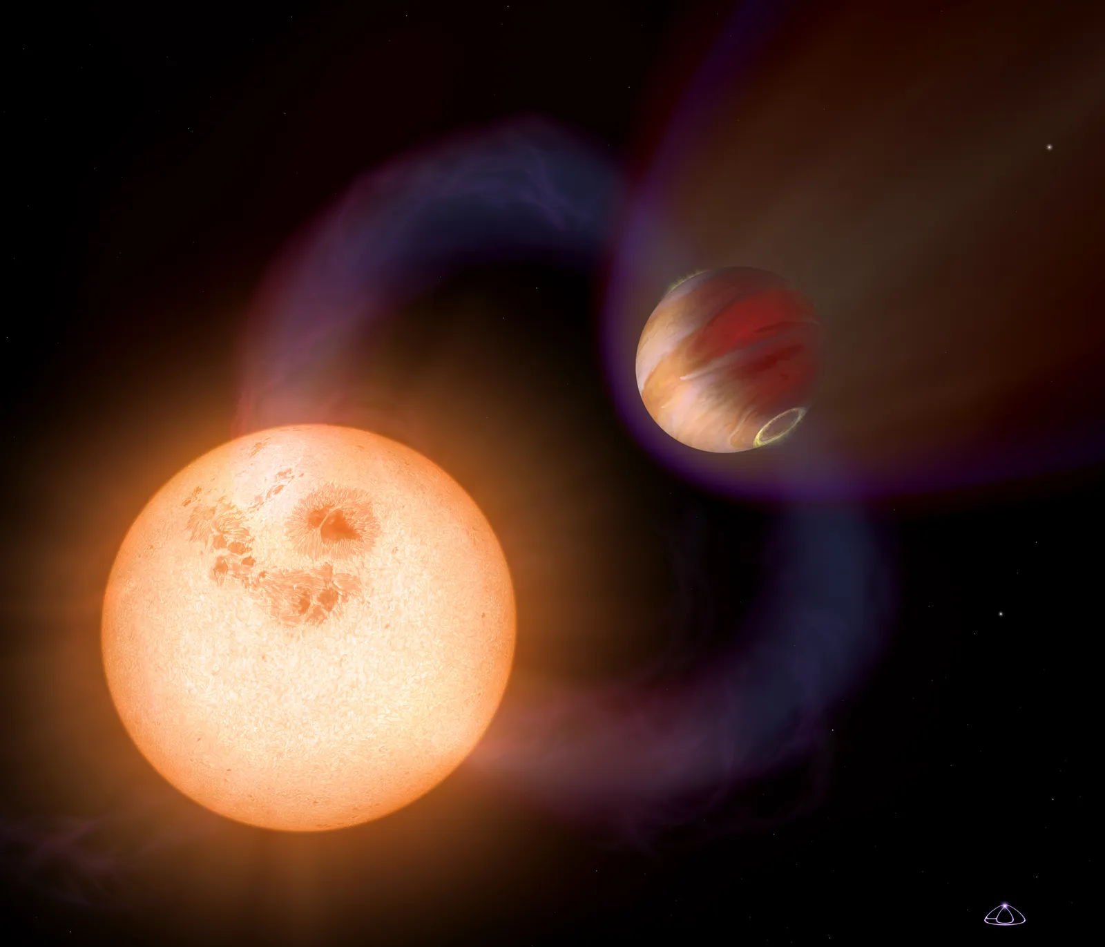 Künstlerische Darstellung eines Gasplaneten (Symbolbild)