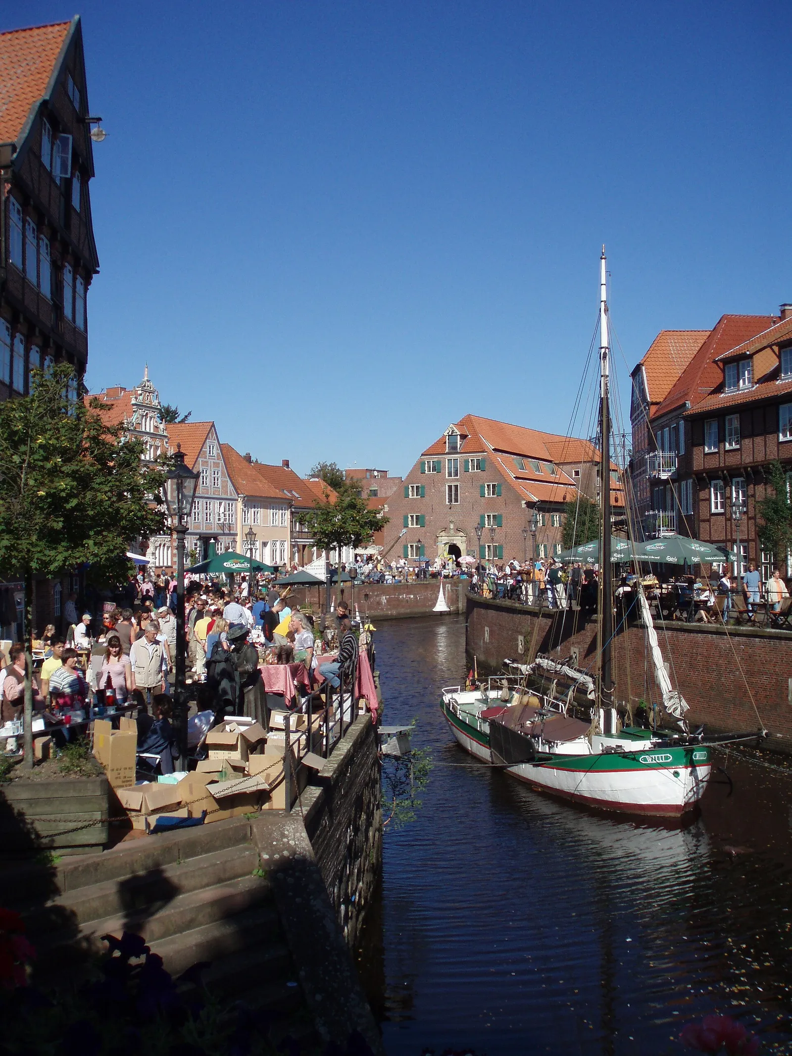 Der historische Hansehafen von Stade (Archivbild)