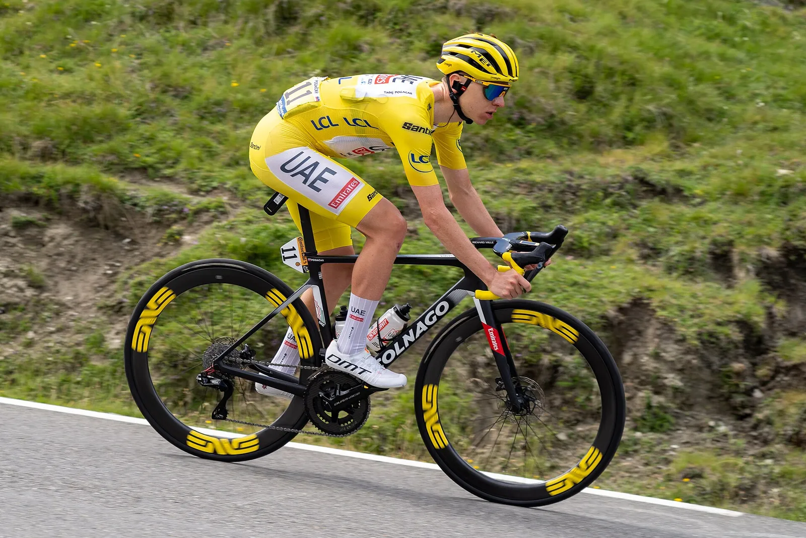 Tadej Pogacar am Col du Tourmalet (Archivbild, Tour 2024)