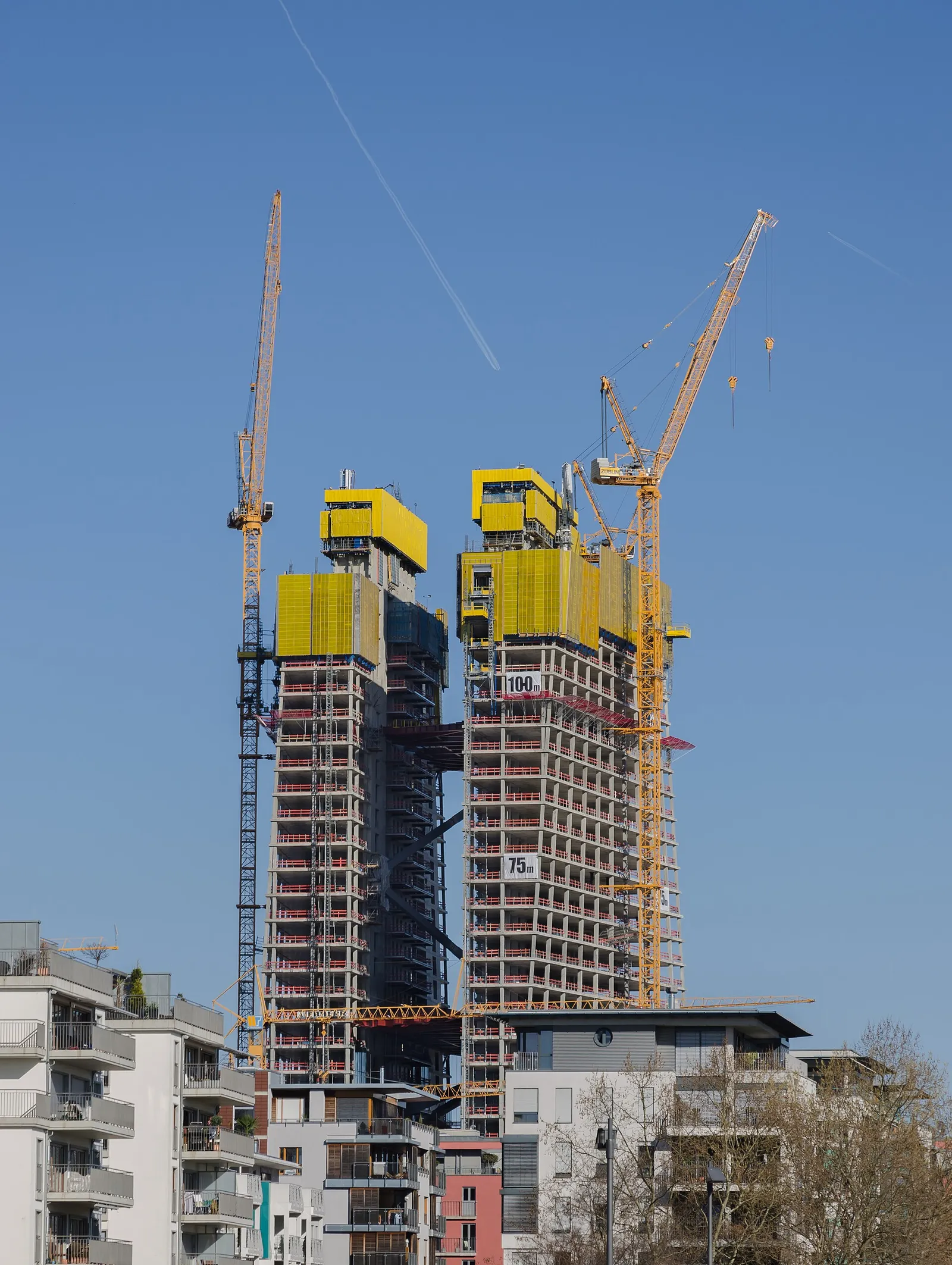 Der Sitz der Europäischen Zentralbank in Frankfurt