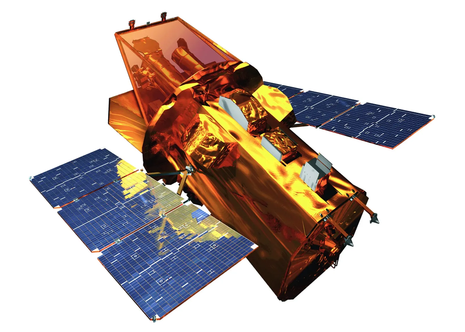 Künstlerische Darstellung des NASA-Weltraumteleskops Swift