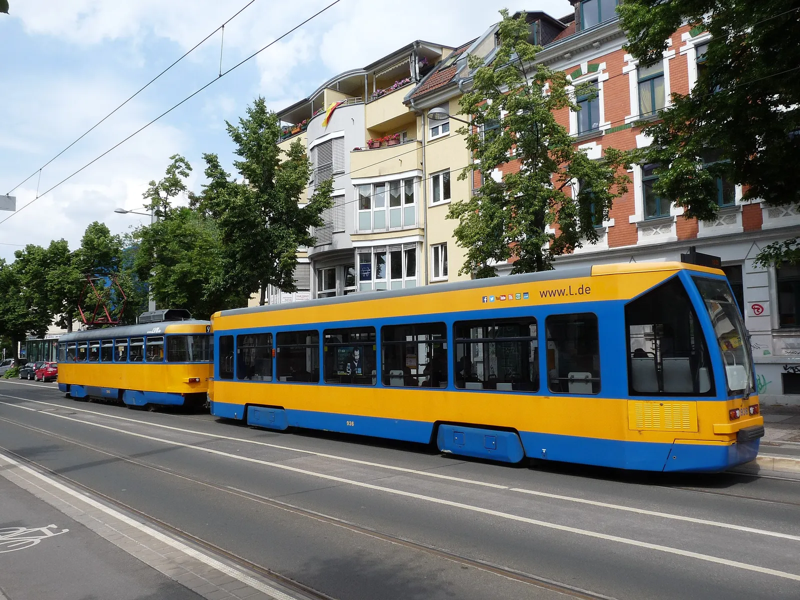 Eine Straßenbahn in Leipzig (Archivbild)