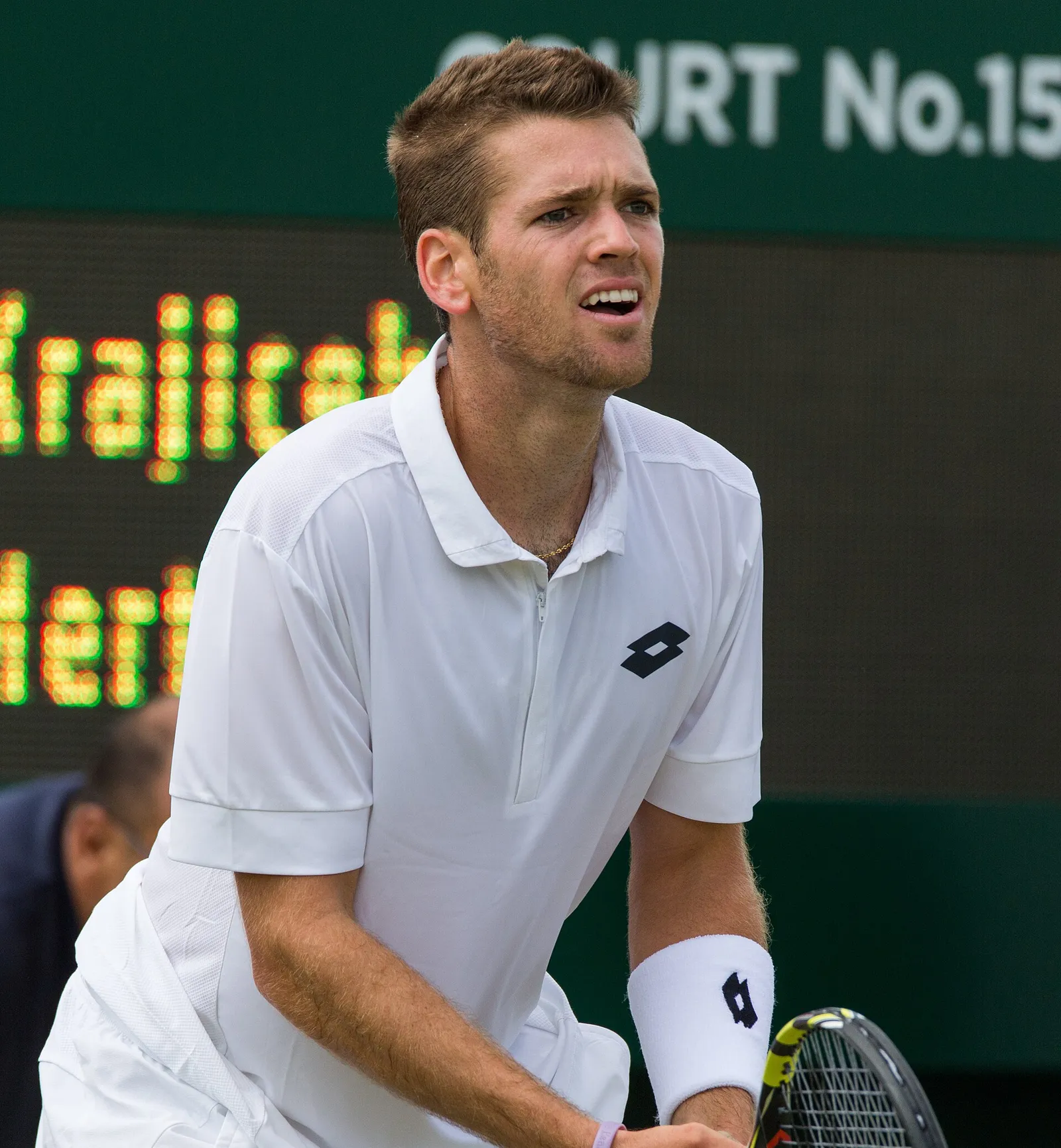 Tennisspieler auf dem Rasen von Wimbledon (Symbolbild)