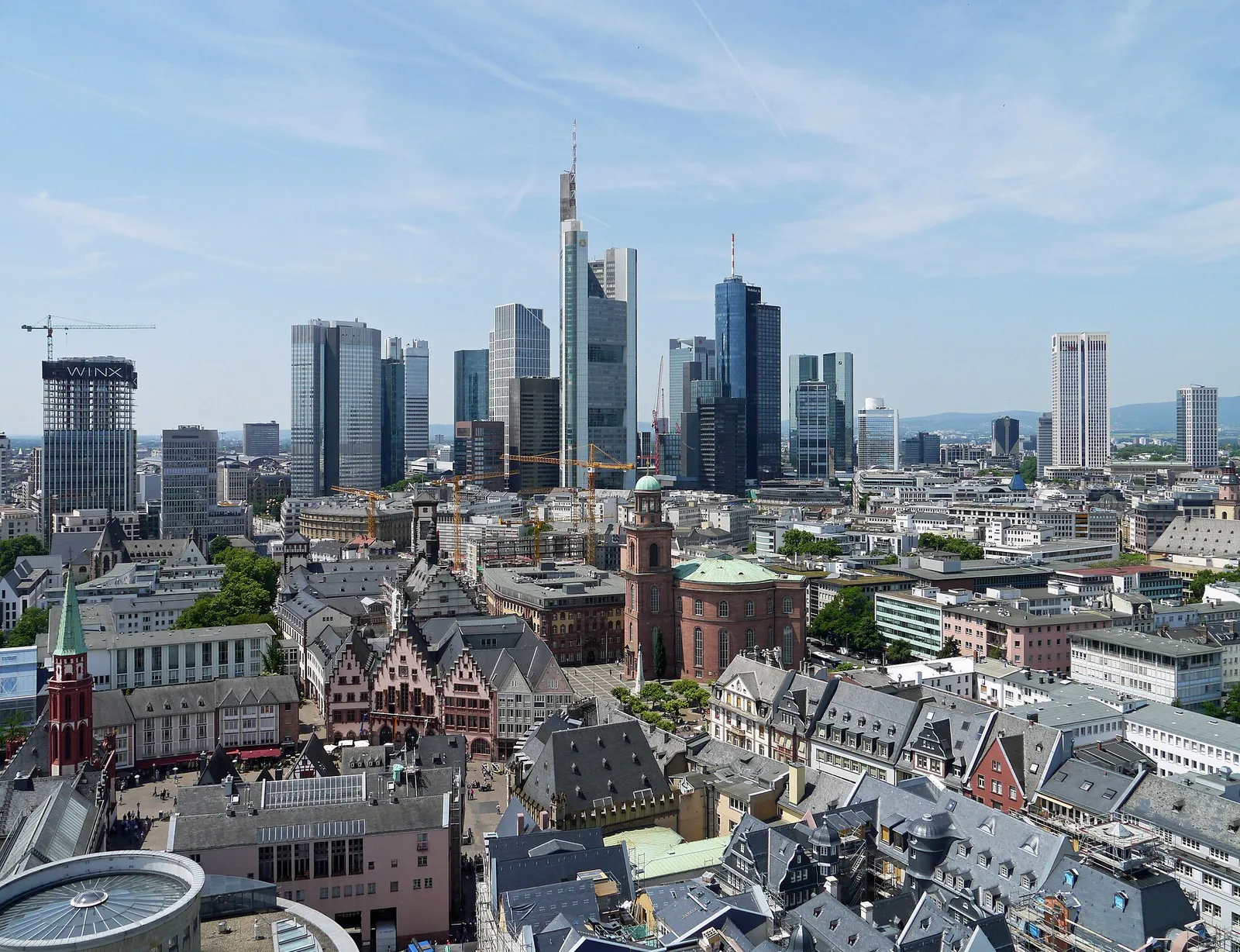 Die Bankenskyline von Frankfurt am Main (Archivbild)