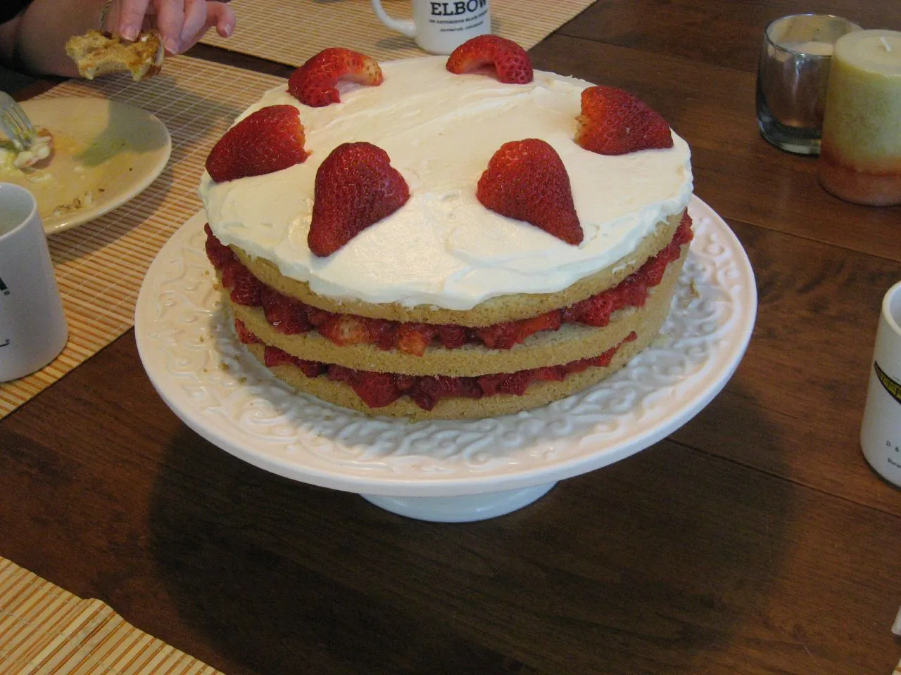 Eine Erdbeer-Sahne-Torte (Symbolbild)