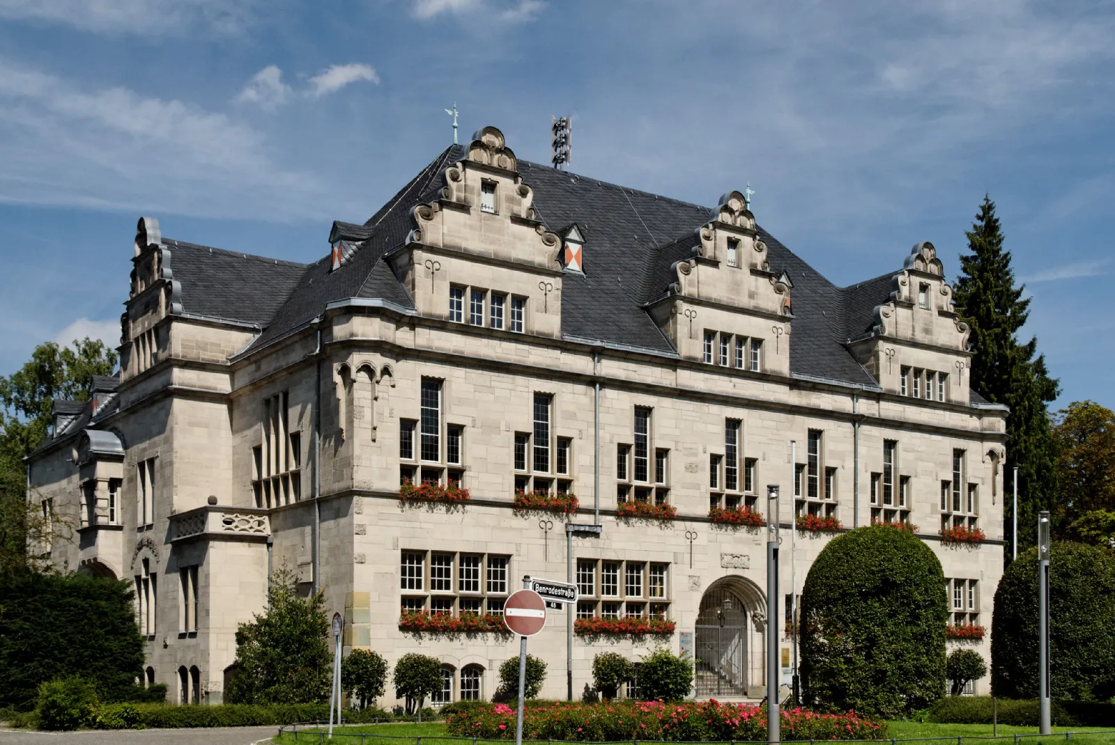 Ein Rathaus in Düsseldorf