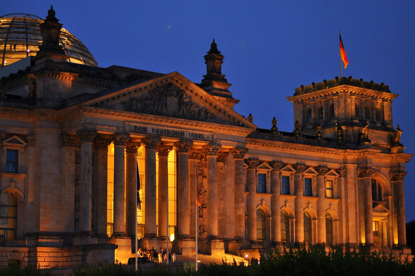 Das Reichstagsgebäude in Berlin, Sitz des Deutschen Bundestags