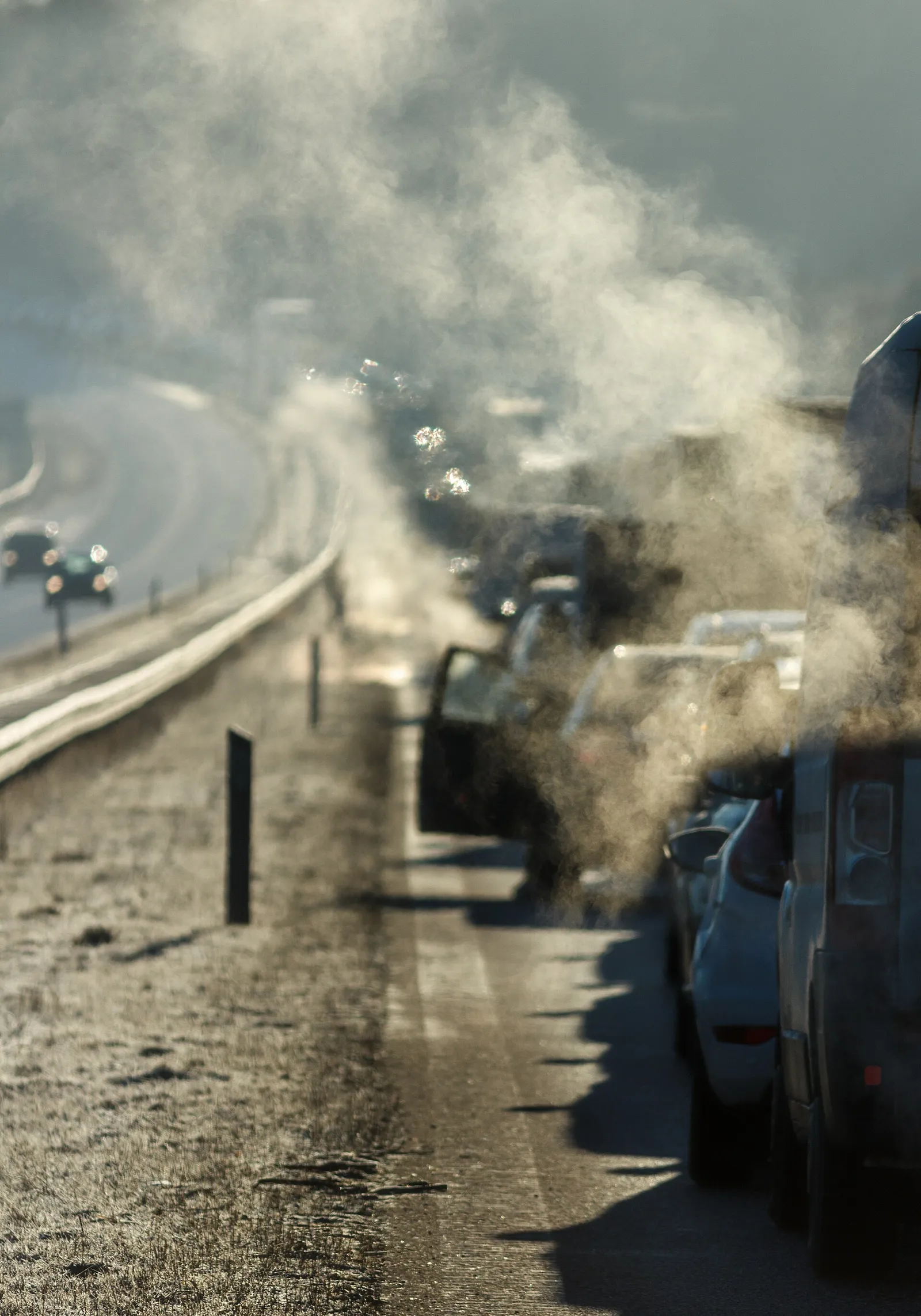 Dichter Straßenverkehr – eine wichtige Feinstaubquelle (Symbolbild)