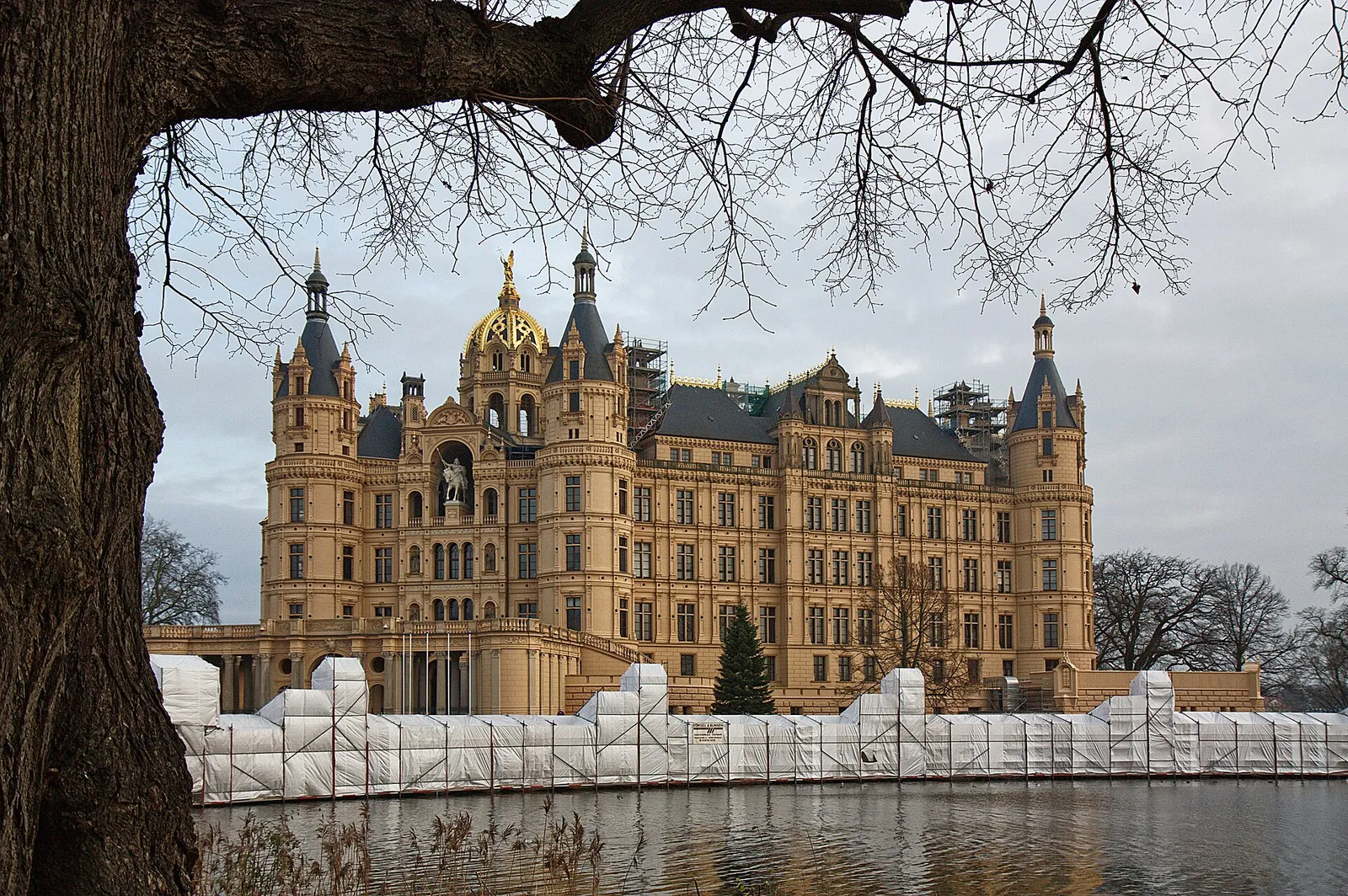 Das Schweriner Schloss, Sitz des Landtags von Mecklenburg-Vorpommern