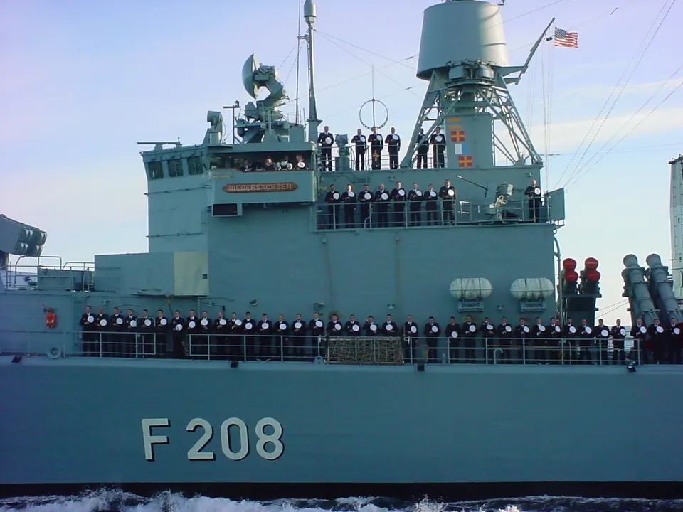 Eine Fregatte der Deutschen Marine (Archivbild)