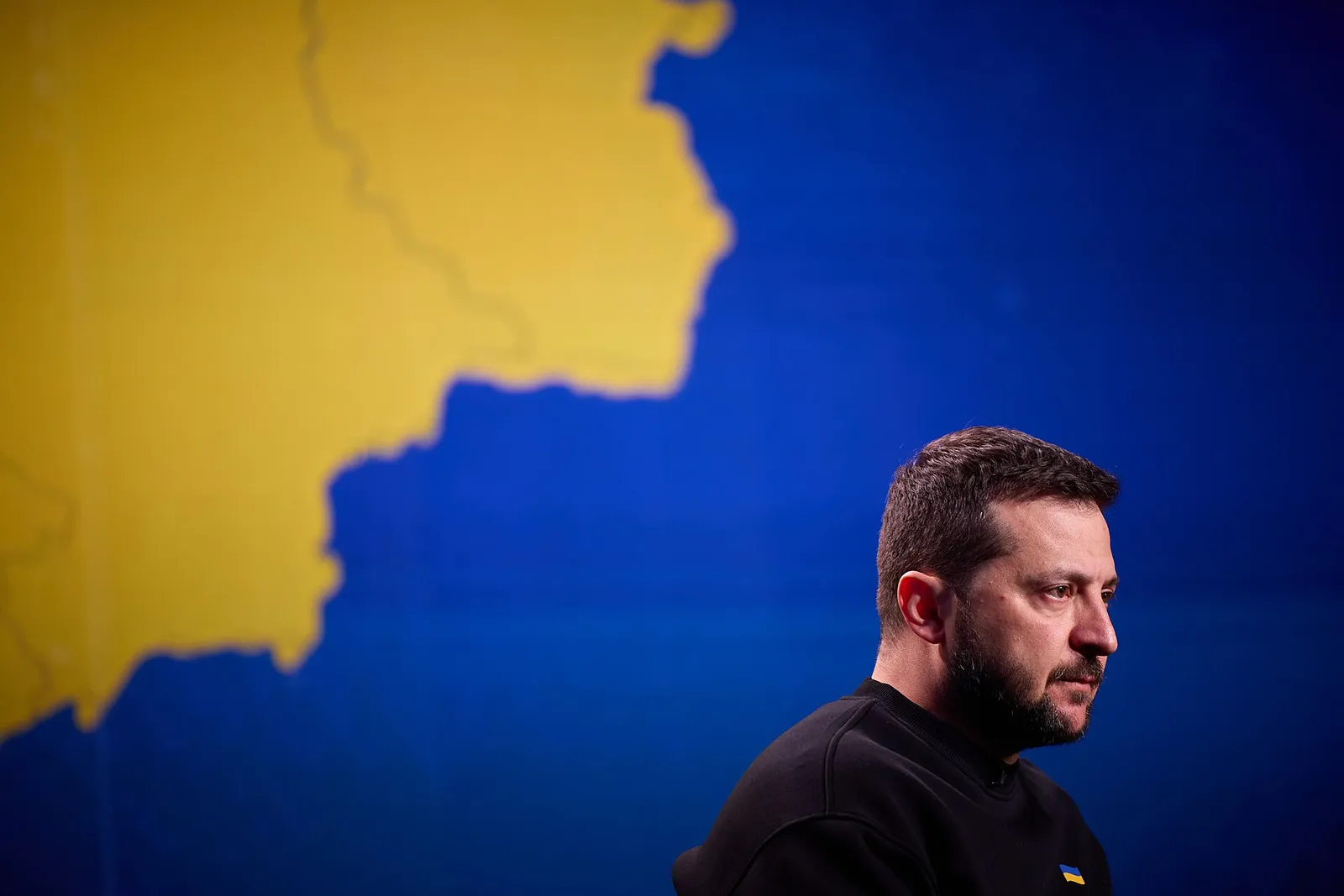 Der ukrainische Präsident Wolodymyr Selenskyj bei einer Pressekonferenz (Archivbild)