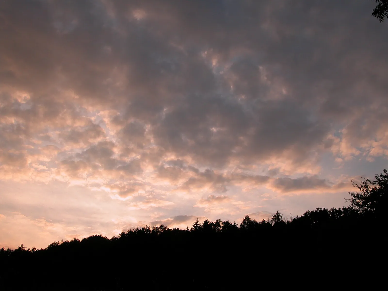 Gewitterwolken am Abendhimmel (Symbolbild)