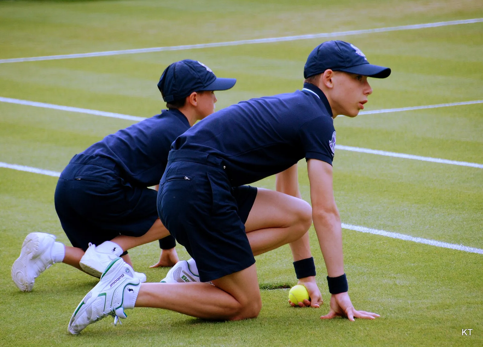 Tennisspiel auf dem Rasen von Wimbledon (Symbolbild)
