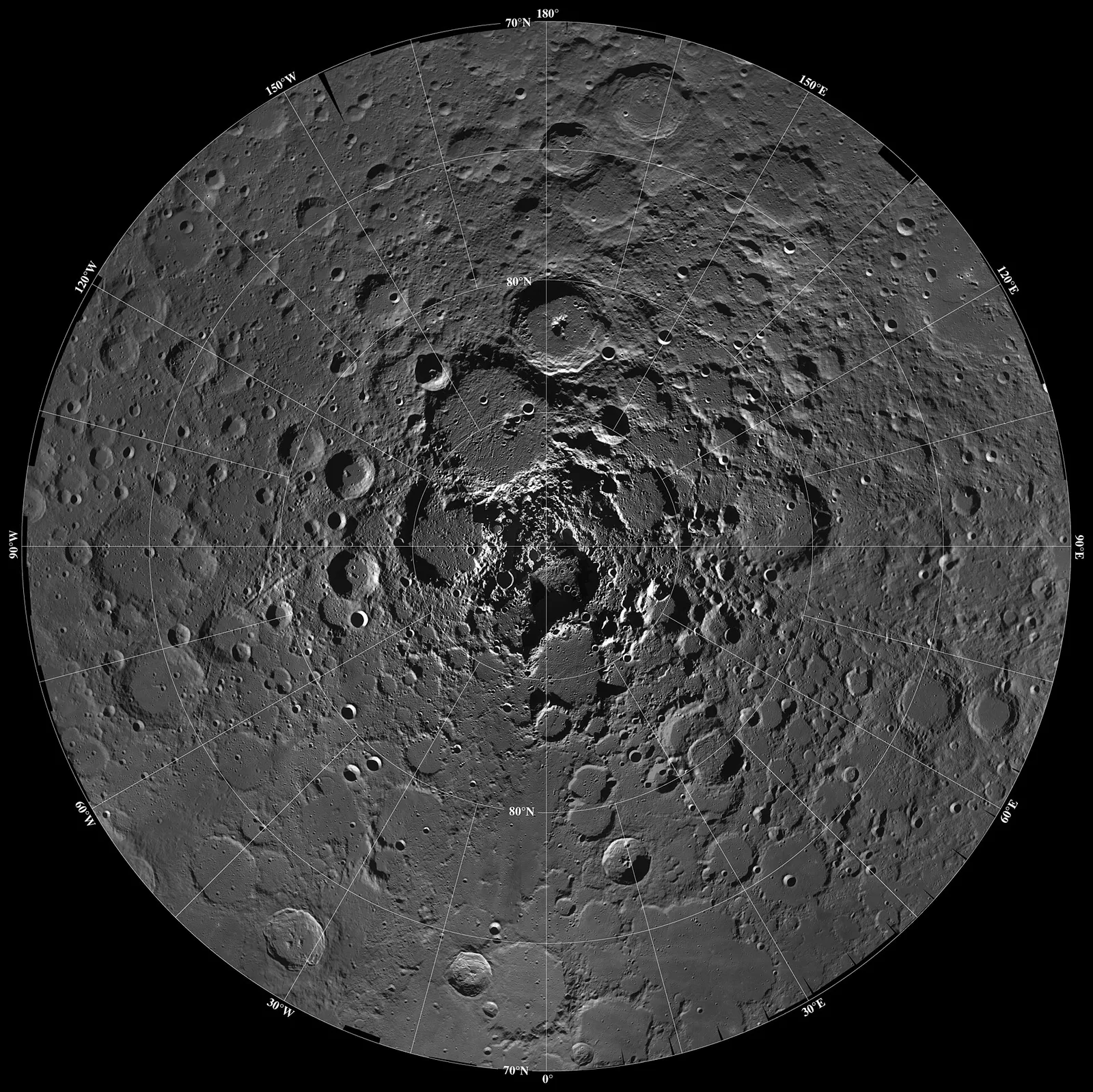 Die Mondoberfläche (Aufnahme der NASA)