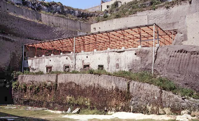 Ausgrabungsstätte der Villa dei Papiri in Herculaneum