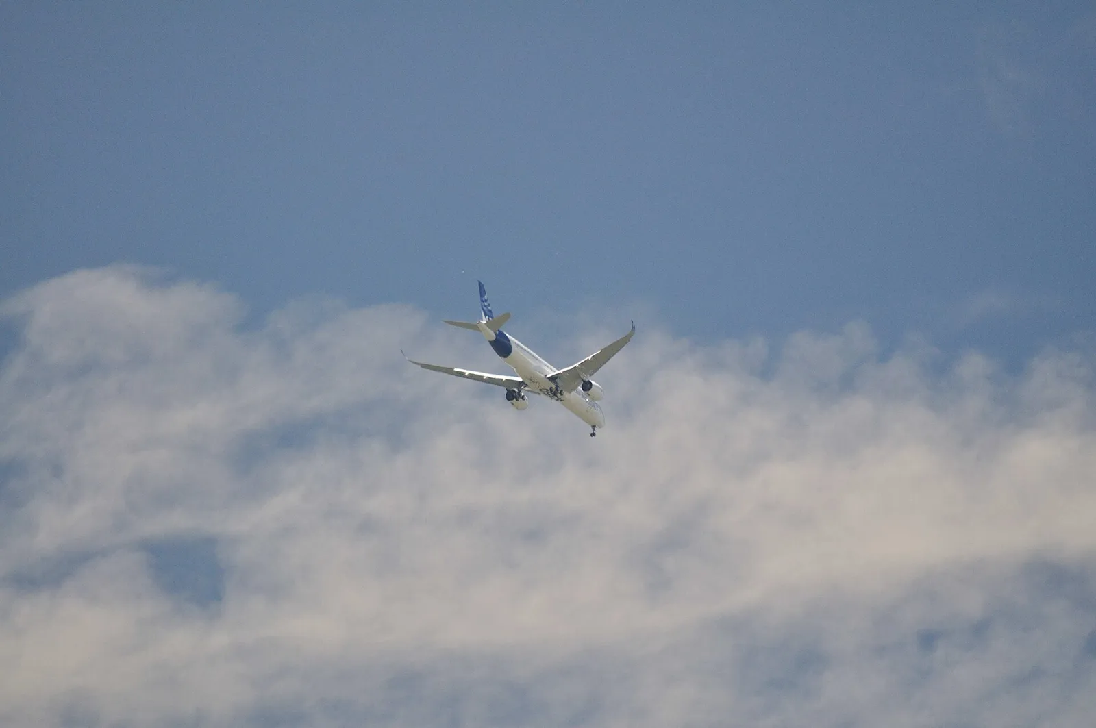 Ein Airbus A350 im Flug (Symbolbild)