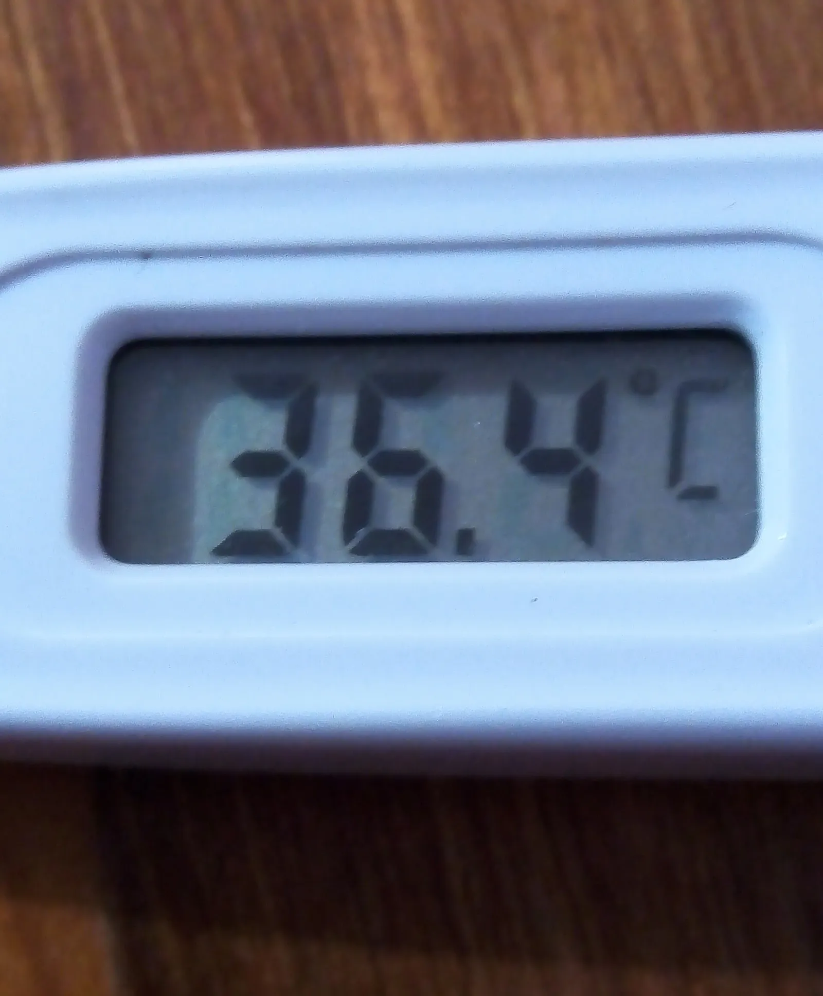 Ein Thermometer zeigt hohe Temperaturen an (Symbolbild)