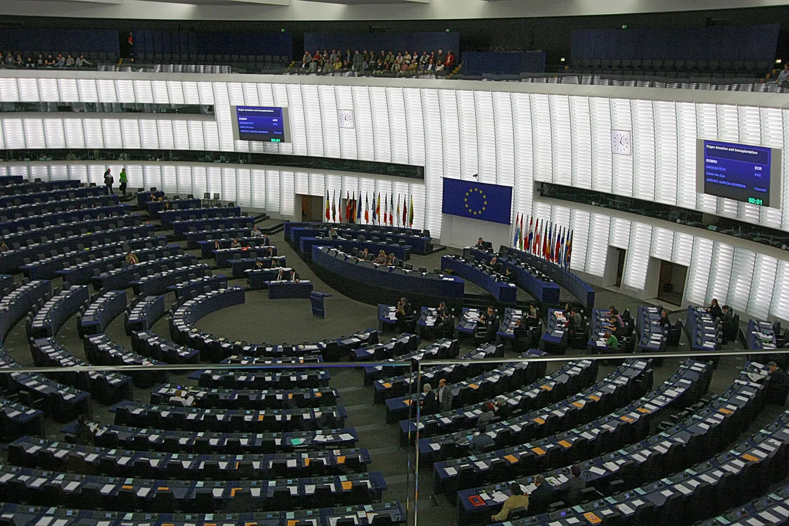 Plenarsaal des Europäischen Parlaments in Straßburg (Archivbild)